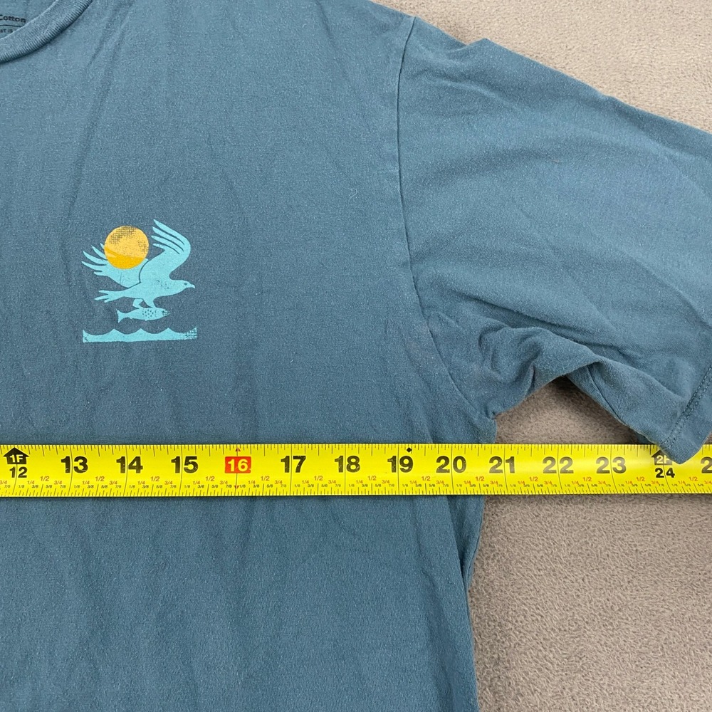 Patagonia Mens Wild Fish Wild Waters Organic Cotton Graphic T-Shirt Blue Medium - Picture 5 of 8